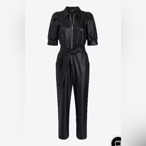 Faux leather jumpsuit, xs